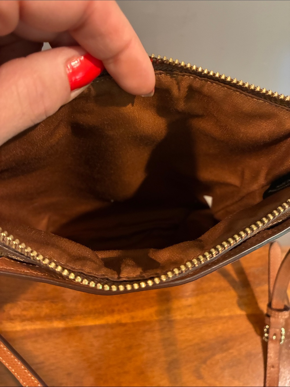 Coach Tan Signature Crossbody Bag - Picture 8 of 9